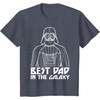 image:imageStar Wars Darth Vader Best Dad In Galaxy Graphic TShirt TShirtHeather Blue