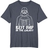 image:imageStar Wars Darth Vader Best Dad In Galaxy Graphic TShirt TShirtHeather Blue