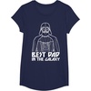 image:imageStar Wars Darth Vader Best Dad In Galaxy Graphic TShirt TShirtNavy Blue