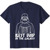 image:imageStar Wars Darth Vader Best Dad In Galaxy Graphic TShirt TShirtNavy Blue