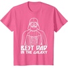 image:imageStar Wars Darth Vader Best Dad In Galaxy Graphic TShirt TShirtPink Heather