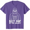 image:imageStar Wars Darth Vader Best Dad In Galaxy Graphic TShirt TShirtPurple Heather