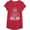 image:imageStar Wars Darth Vader Best Dad In Galaxy Graphic TShirt TShirtRed Heather