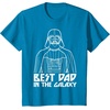 image:imageStar Wars Darth Vader Best Dad In Galaxy Graphic TShirt TShirtSapphire Blue