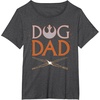 image:imageStar Wars Dog Dad Pet Parent Lightsabers TShirtDark Heather Grey