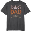 image:imageStar Wars Dog Dad Pet Parent Lightsabers TShirtDark Heather Grey