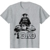 image:imageStar Wars Fathers Day 1 Dad Darth Vader Arms Crossed TShirtHeather Grey