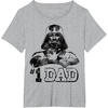 image:imageStar Wars Fathers Day 1 Dad Darth Vader Arms Crossed TShirtHeather Grey