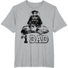 image:imageStar Wars Fathers Day 1 Dad Darth Vader Arms Crossed TShirtHeather Grey