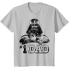 image:imageStar Wars Fathers Day 1 Dad Darth Vader Arms Crossed TShirtSilver Grey