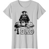 image:imageStar Wars Fathers Day 1 Dad Darth Vader Arms Crossed TShirtSilver Grey