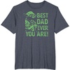 image:imageStar Wars Fathers Day Best Dad You Are Yoda Distressed Art TShirtHeather Blue