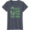 image:imageStar Wars Fathers Day Best Dad You Are Yoda Distressed Art TShirtHeather Blue