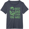 image:imageStar Wars Fathers Day Best Dad You Are Yoda Distressed Art TShirtHeather Blue