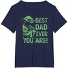 image:imageStar Wars Fathers Day Best Dad You Are Yoda Distressed Art TShirtNavy Blue