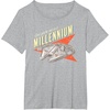 image:imageStar Wars Fathers Day Dad Youre One In A Millennium Logo TShirtHeather Grey