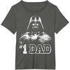 image:imageStar Wars Fathers Day Darth Vader 1 Dad Faded Vintage TShirtAsphalt Grey