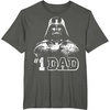 image:imageStar Wars Fathers Day Darth Vader 1 Dad Faded Vintage TShirtAsphalt Grey