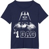 image:imageStar Wars Fathers Day Darth Vader 1 Dad Faded Vintage TShirtNavy Blue