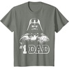 image:imageStar Wars Fathers Day Darth Vader 1 Dad Faded Vintage TShirtOlive Heather