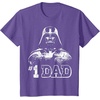 image:imageStar Wars Fathers Day Darth Vader 1 Dad Faded Vintage TShirtPurple Heather