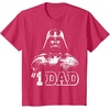 image:imageStar Wars Fathers Day Darth Vader 1 Dad Faded Vintage TShirtRed Heather