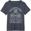 image:imageStar Wars Fathers Day Galaxys Best Dad Darth Vader TShirtHeather Blue