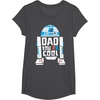 image:imageStar Wars Fathers Day R2D2 Dad You R2 Cool Big Chest Logo TShirtDark Heather Grey