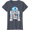 image:imageStar Wars Fathers Day R2D2 Dad You R2 Cool Big Chest Logo TShirtHeather Blue