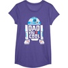 image:imageStar Wars Fathers Day R2D2 Dad You R2 Cool Big Chest Logo TShirtPurple Heather