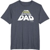 image:imageStar Wars Fathers Day The Force Is Strong With This Dad TShirtHeather Blue