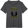 image:imageStar Wars Fathers Day This Dad Is A Jedi Logo TShirtDark Heather Grey