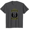 image:imageStar Wars Fathers Day This Dad Is A Jedi Logo TShirtDark Heather Grey
