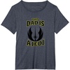 image:imageStar Wars Fathers Day This Dad Is A Jedi Logo TShirtHeather Blue