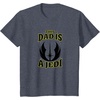 image:imageStar Wars Fathers Day This Dad Is A Jedi Logo TShirtHeather Blue