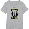 image:imageStar Wars Fathers Day This Dad Is A Jedi Logo TShirtHeather Grey