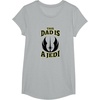 image:imageStar Wars Fathers Day This Dad Is A Jedi Logo TShirtHeather Grey