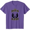 image:imageStar Wars Fathers Day This Dad Is A Jedi Logo TShirtPurple Heather