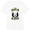 image:imageStar Wars Fathers Day This Dad Is A Jedi Logo TShirtWhite