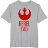 image:imageStar Wars Fathers Day Vintage Rebel Dad Rebel Logo TShirtHeather Grey