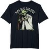 image:imageStar Wars Fathers Day Yoda Best Dad Curved Text TShirtBlack