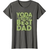 image:imageStar Wars Fathers Day Yoda Best Dad Ever Big Chest Poster TShirtAsphalt Grey