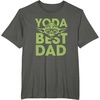 image:imageStar Wars Fathers Day Yoda Best Dad Ever Big Chest Poster TShirtAsphalt Grey