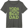 image:imageStar Wars Fathers Day Yoda Best Dad Ever Big Chest Poster TShirtAsphalt Grey