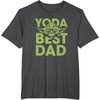 image:imageStar Wars Fathers Day Yoda Best Dad Ever Big Chest Poster TShirtDark Heather Grey