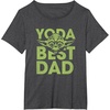 image:imageStar Wars Fathers Day Yoda Best Dad Ever Big Chest Poster TShirtDark Heather Grey