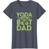 image:imageStar Wars Fathers Day Yoda Best Dad Ever Big Chest Poster TShirtHeather Blue