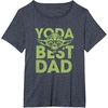 image:imageStar Wars Fathers Day Yoda Best Dad Ever Big Chest Poster TShirtHeather Blue