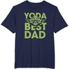 image:imageStar Wars Fathers Day Yoda Best Dad Ever Big Chest Poster TShirtNavy Blue