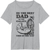 image:imageStar Wars The Mandalorian Fathers Day Best Dad Vintage TShirtHeather Grey